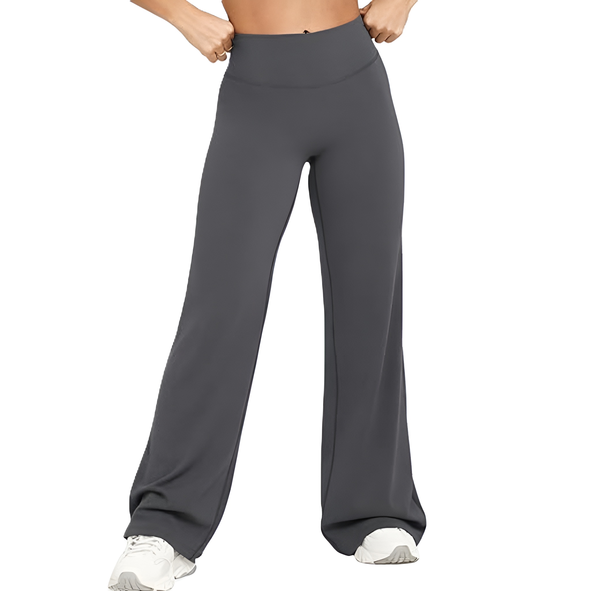 Women High Waist Straight Pants
