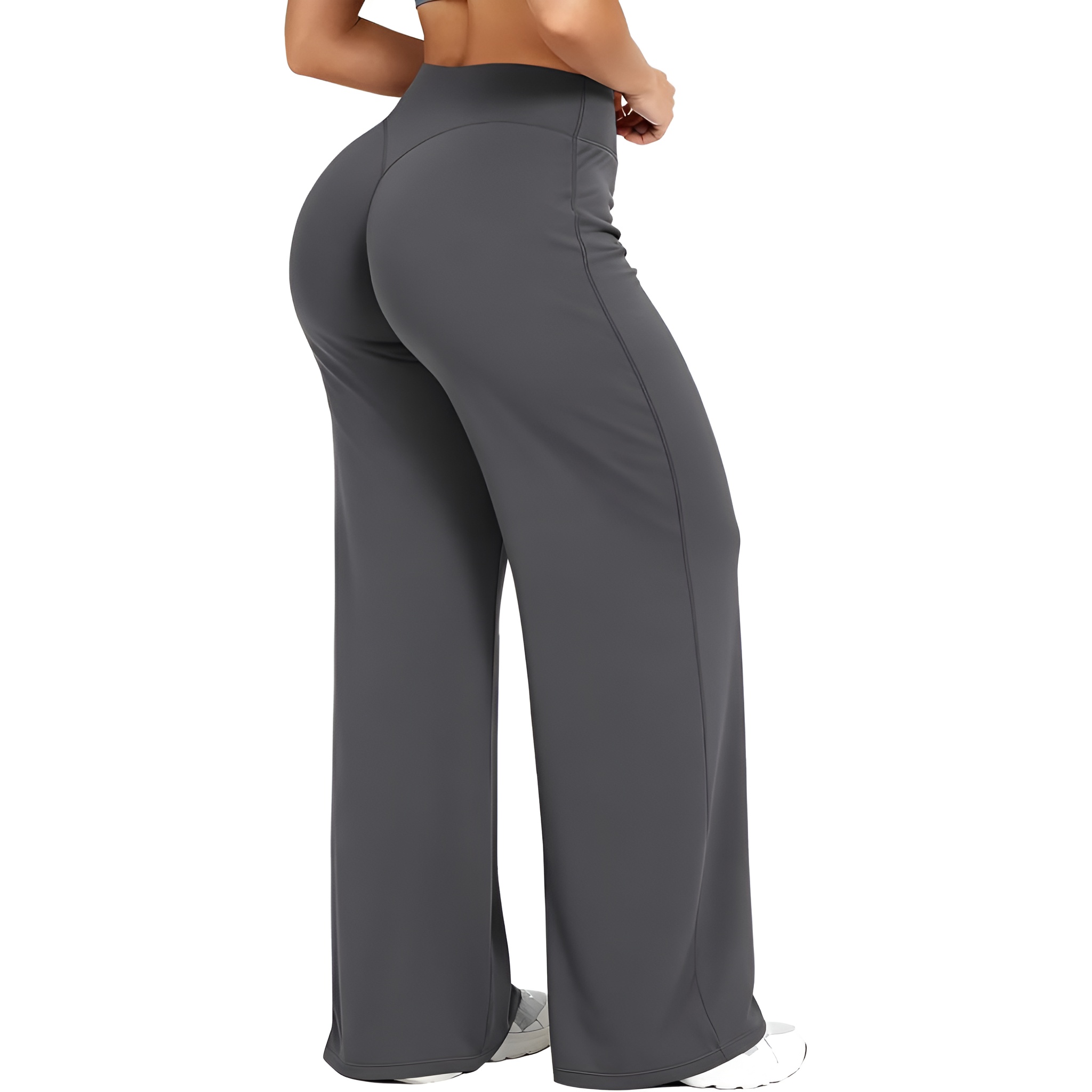 Women High Waist Straight Pants
