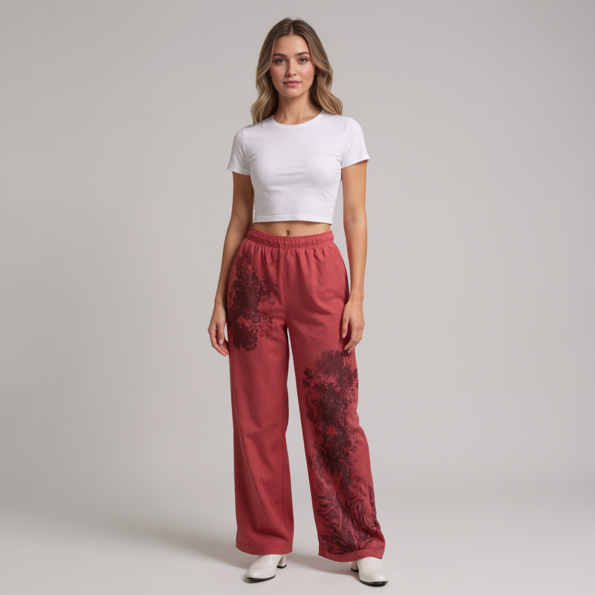 Heavyweight Loose Fit Cheetah Print Sweatpants