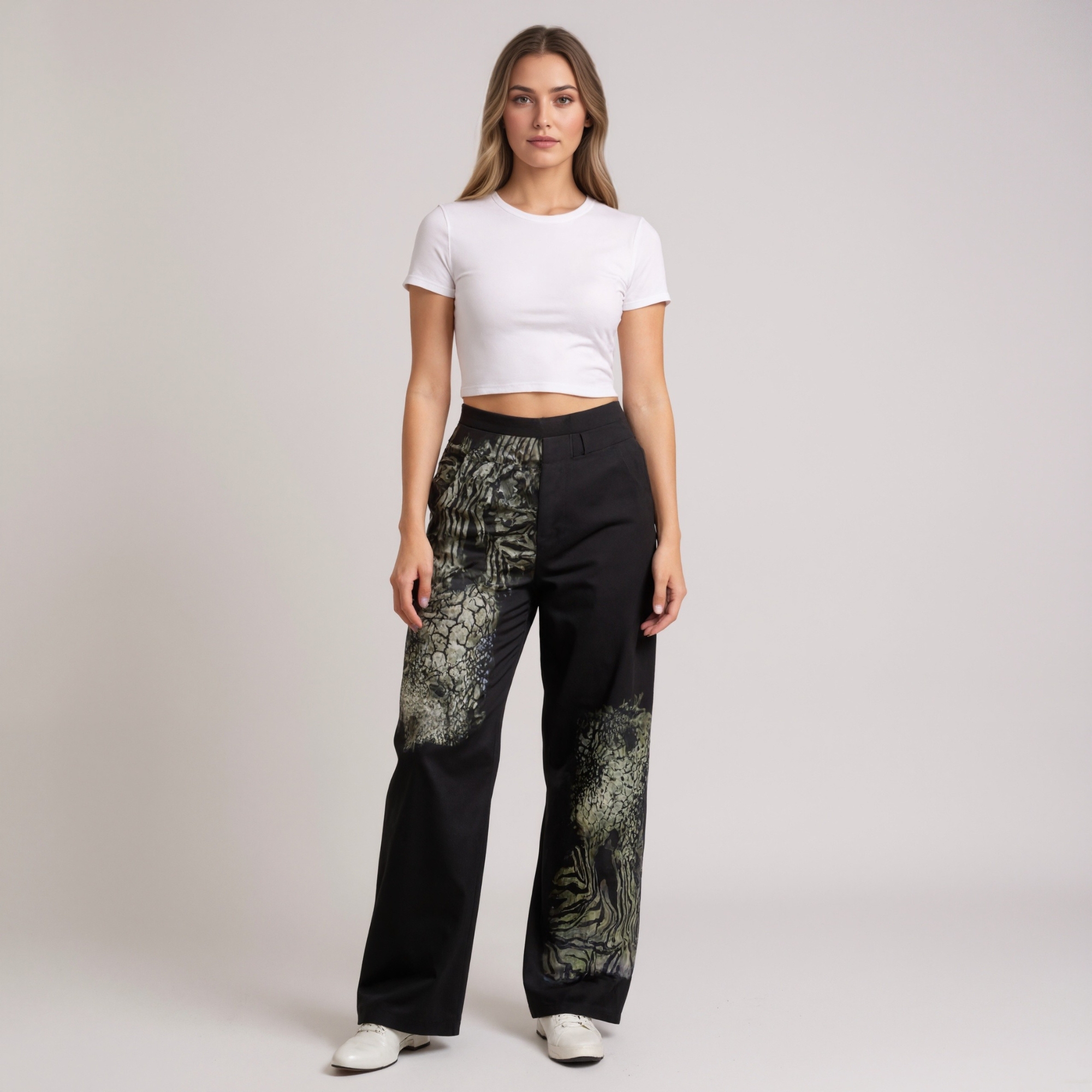 Heavyweight Loose Fit Cheetah Print Sweatpants