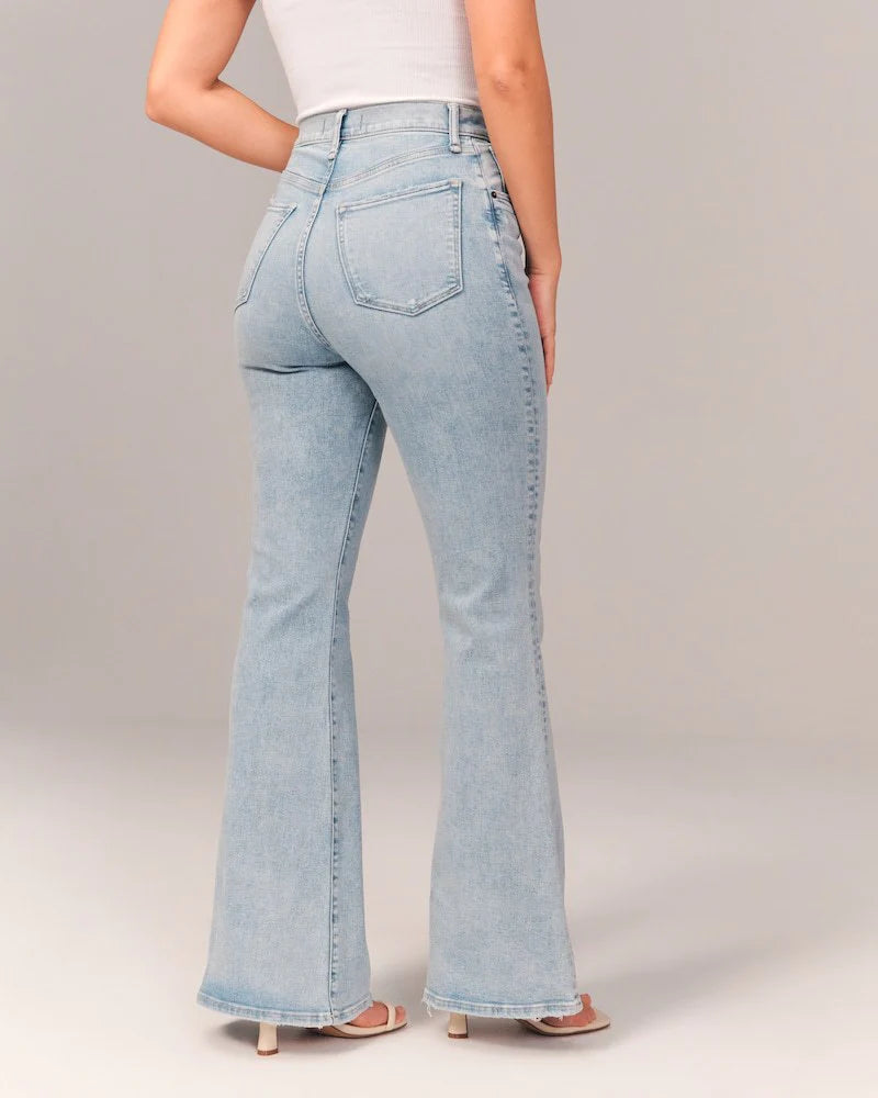 High Raised Flared Jeans With A Stretched Fit-My Comfy Pant