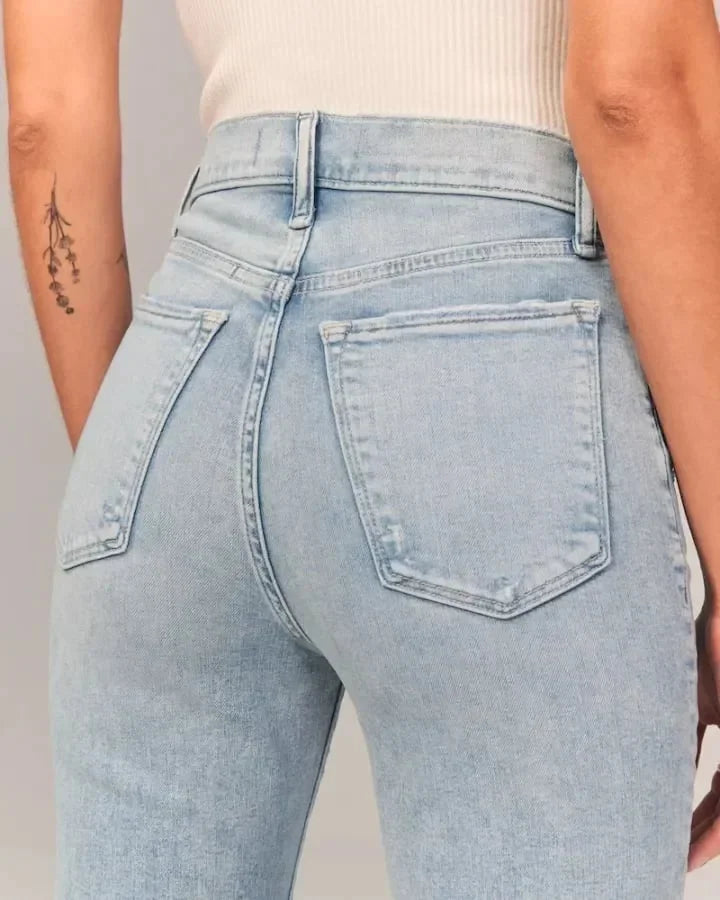 High Raised Flared Jeans With A Stretched Fit-My Comfy Pant