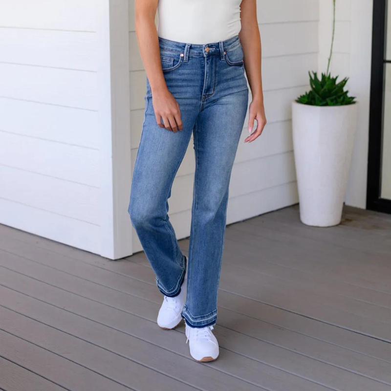 JB High Rise Tummy Control Bootcut Jeans-My Comfy Pant
