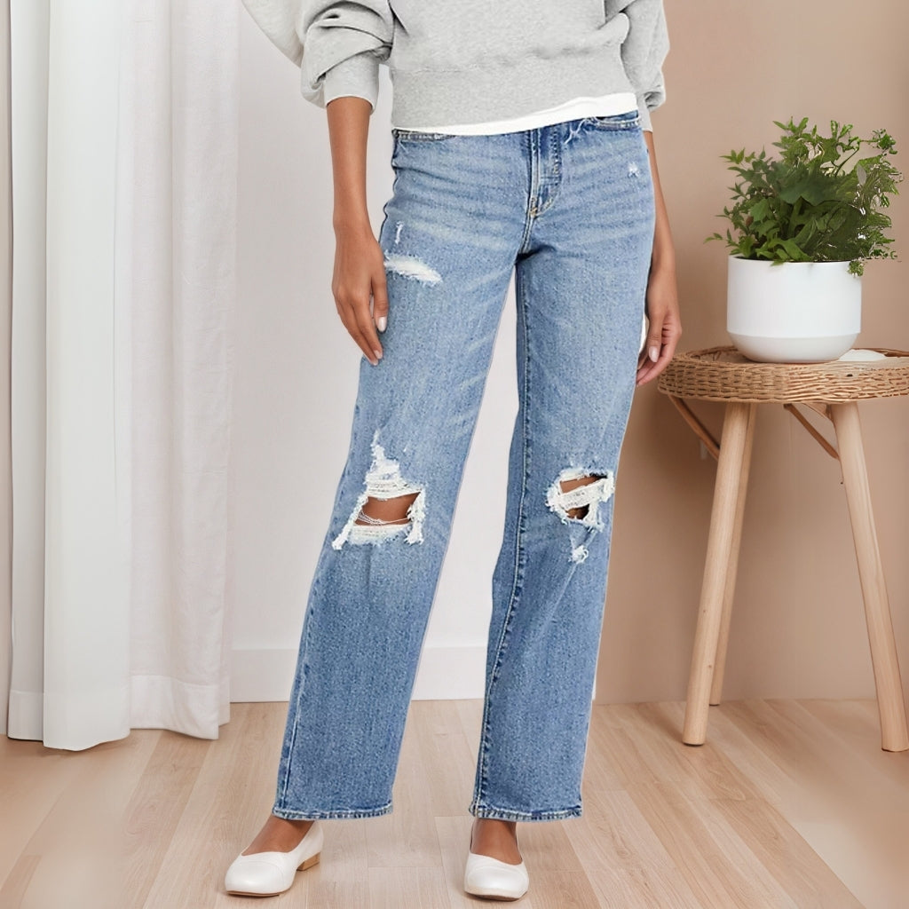 High-Waisted Loose Jeans-My Comfy Pant