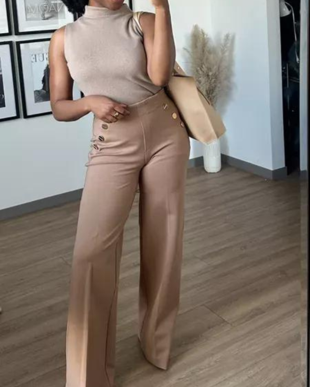 High Rise Wide Length Control Pants-My Comfy Pant