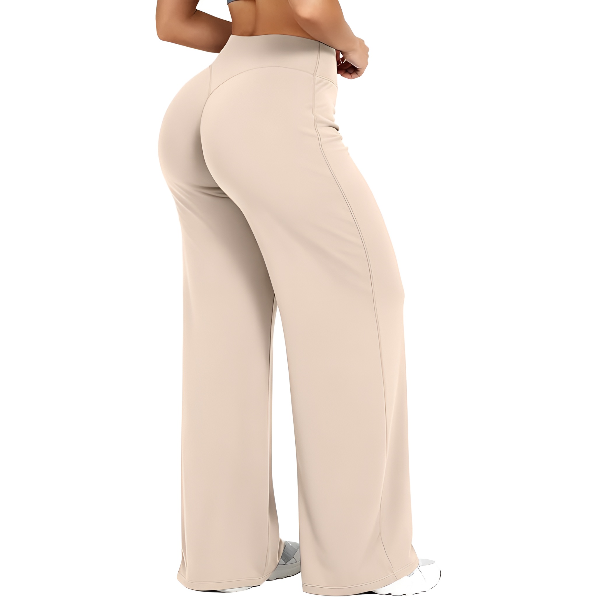 Women High Waist Straight Pants