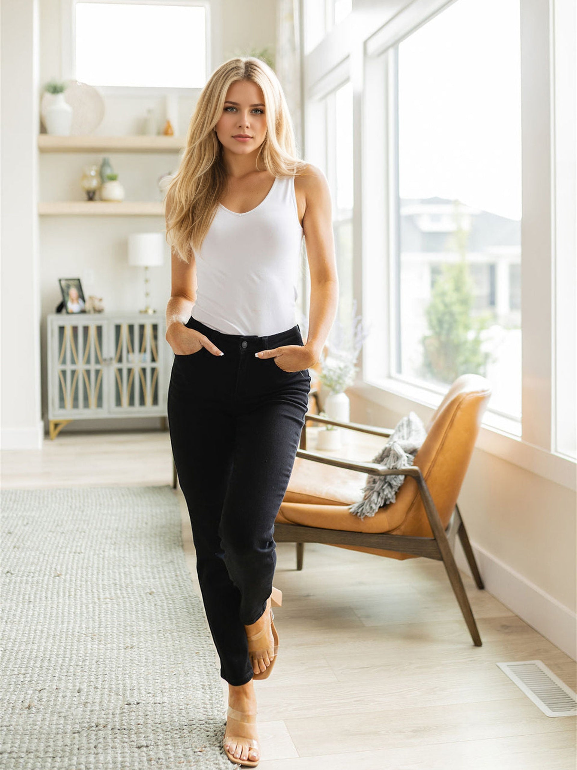 Tummy Control Butt Lifting Jeans-My Comfy PantTummy Control Butt Lifting Jeans - Image 12