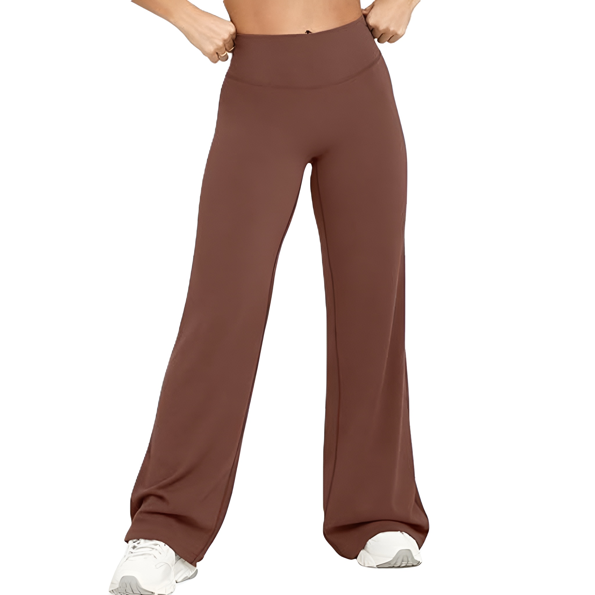 Women High Waist Straight Pants