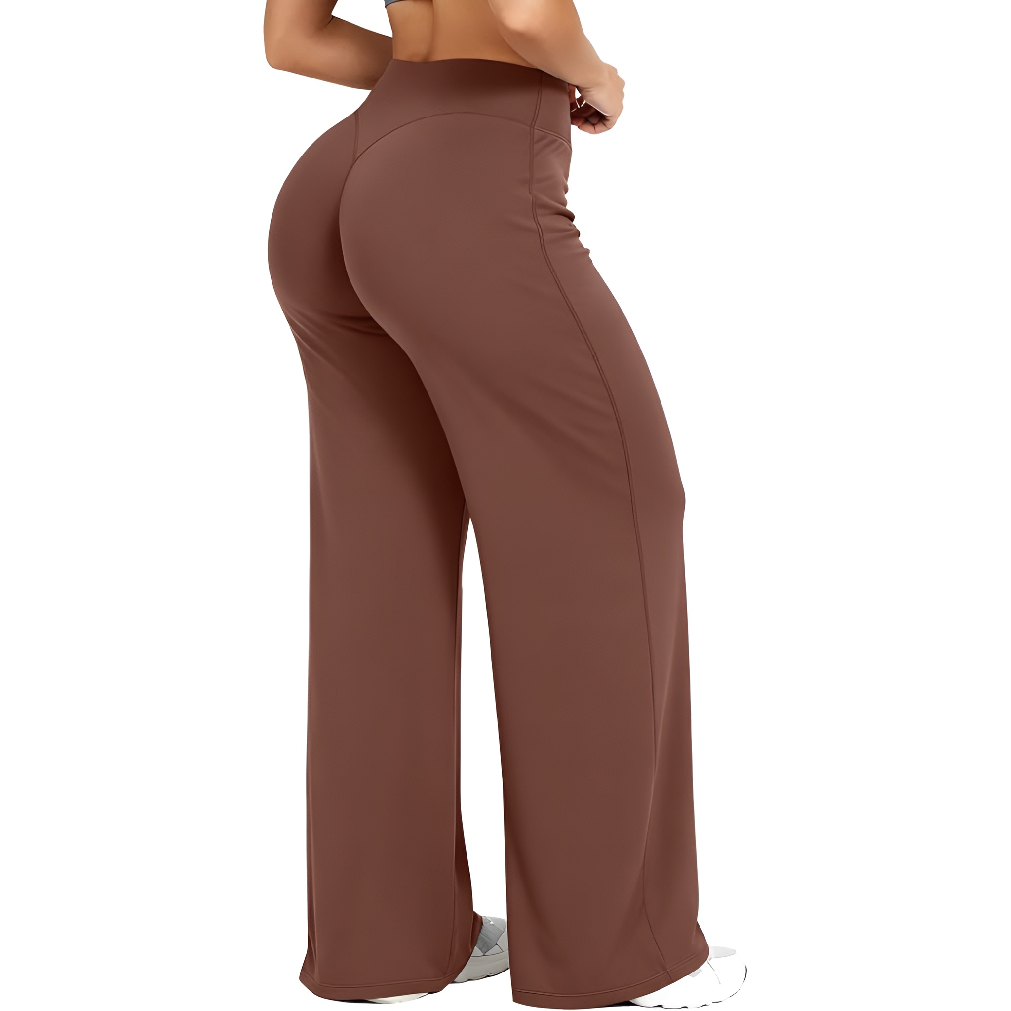 Women High Waist Straight Pants