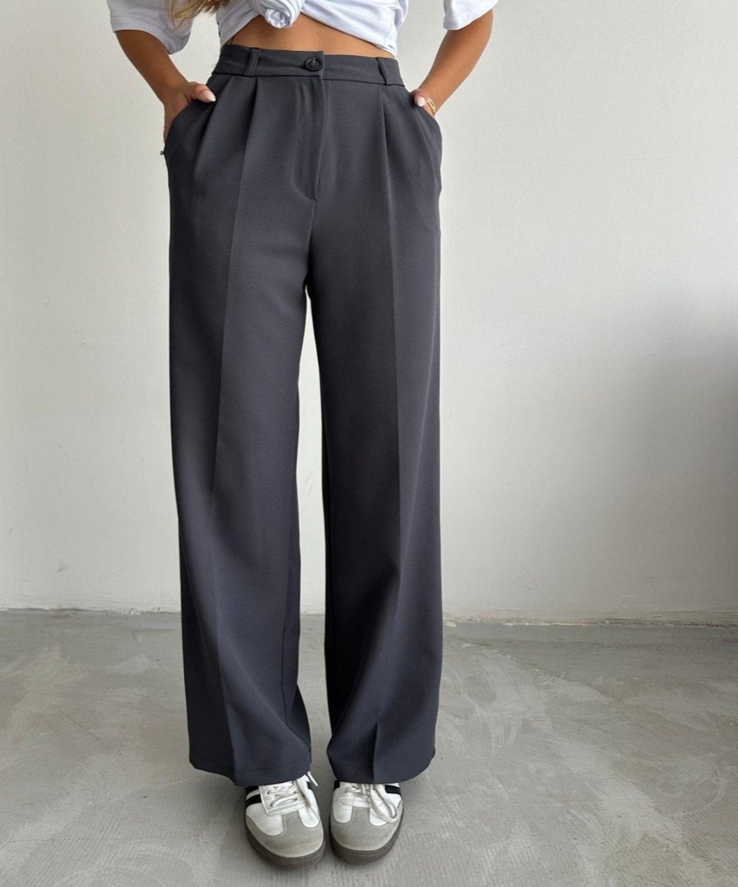 Korean Wide Length Pants-My Comfy Pant