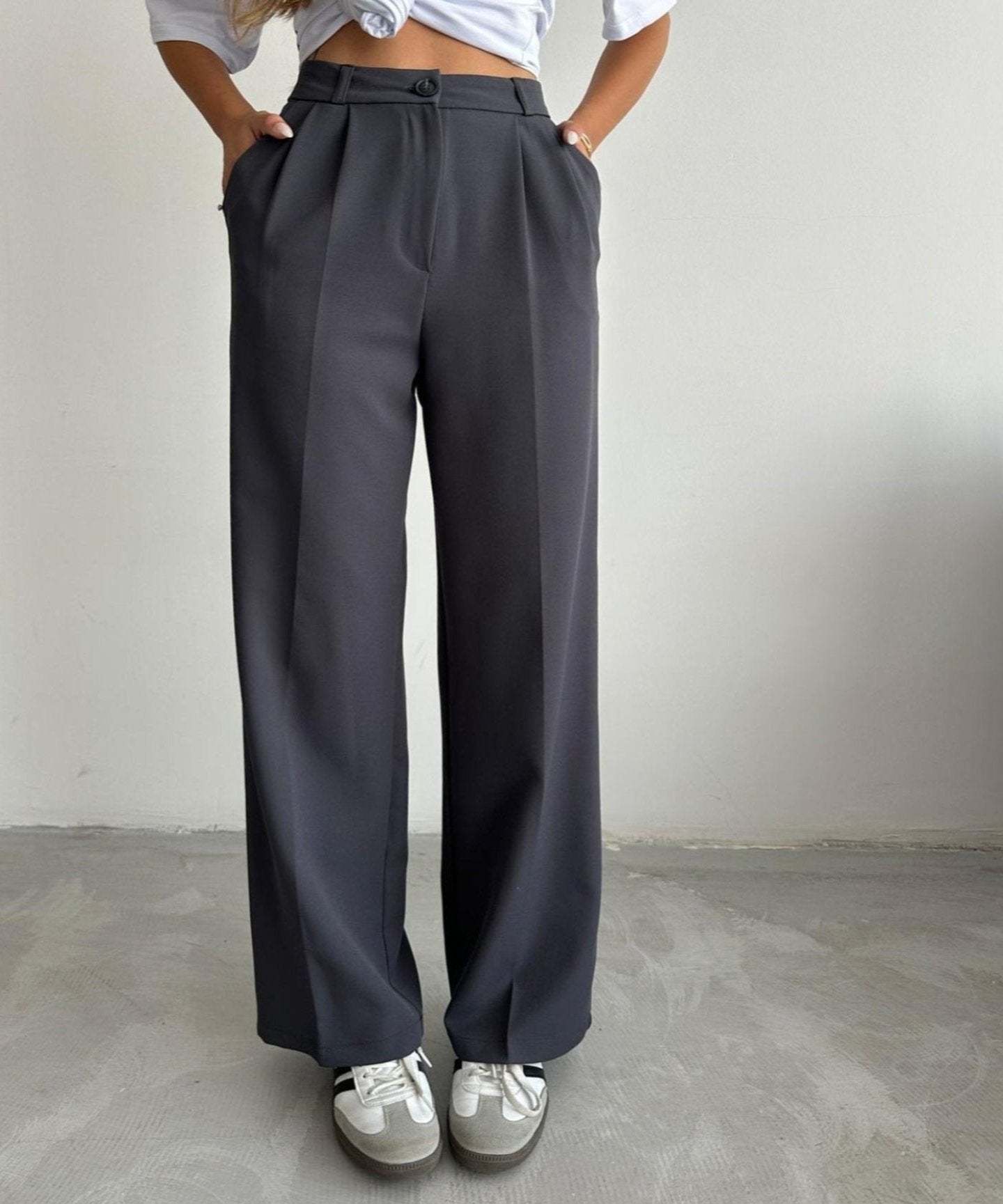 Korean Wide Length Pants-My Comfy Pant