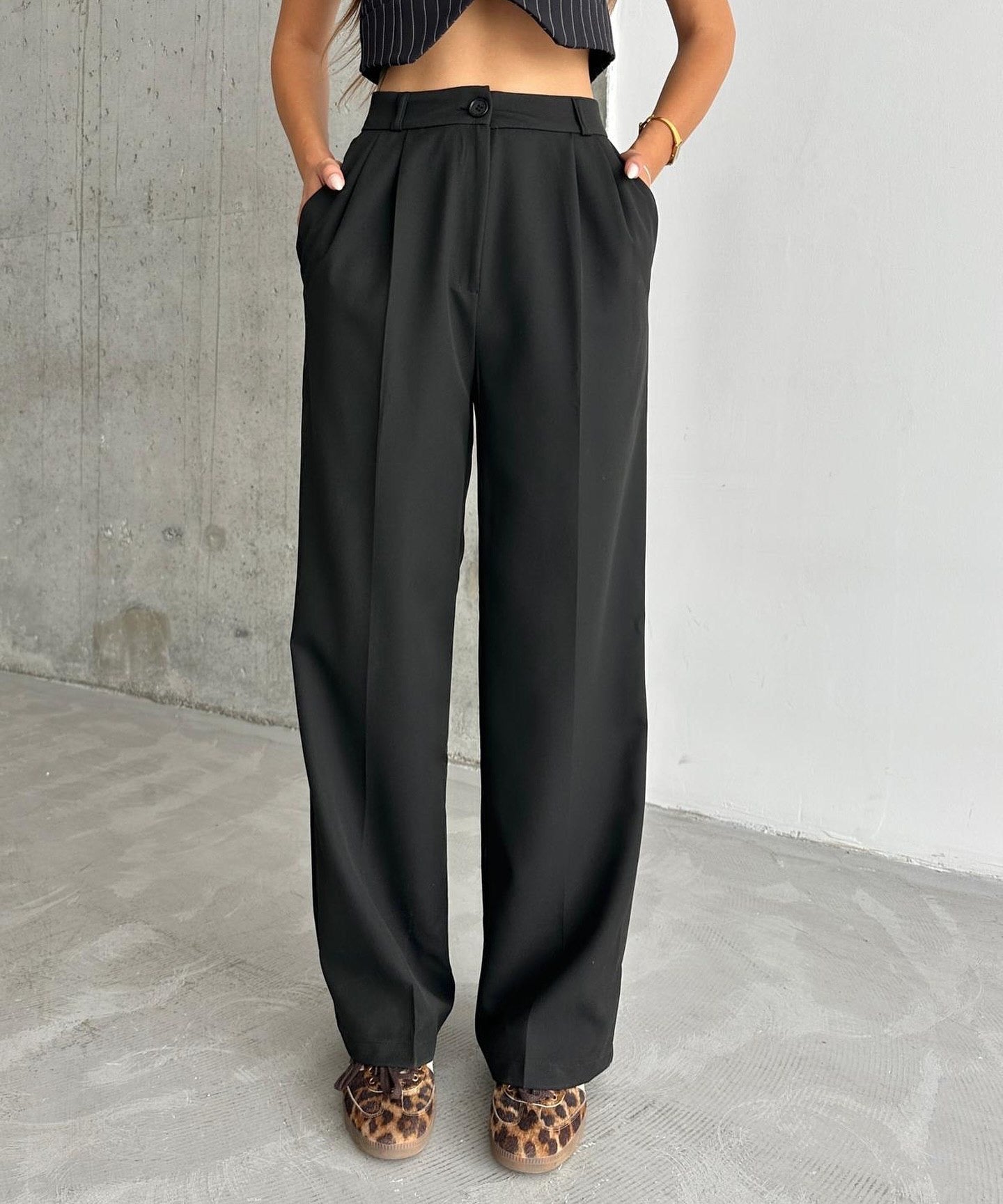 Korean Wide Length Pants-My Comfy PantKorean Wide Length Pants - Image 3