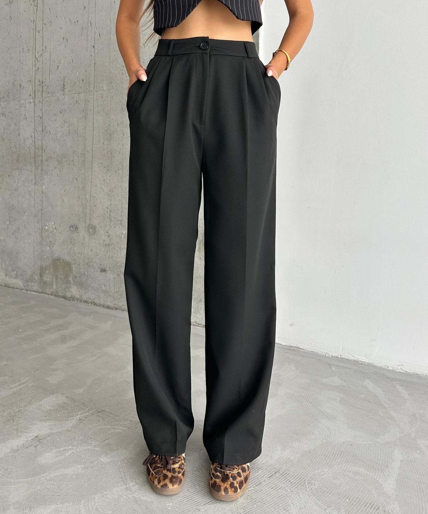 Korean Wide Length Pants-My Comfy Pant