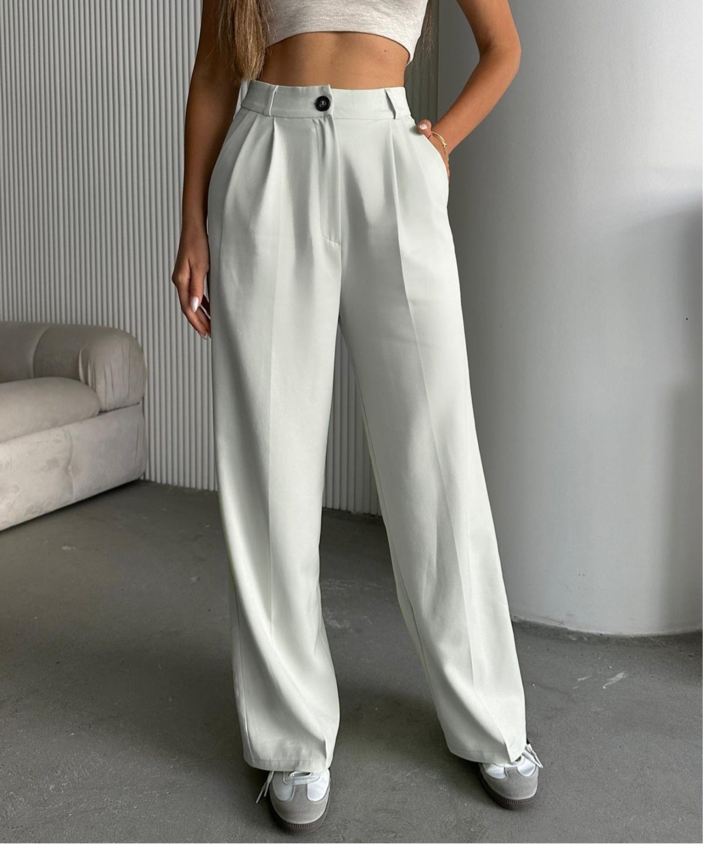 Korean Wide Length Pants-My Comfy PantKorean Wide Length Pants - Image 7