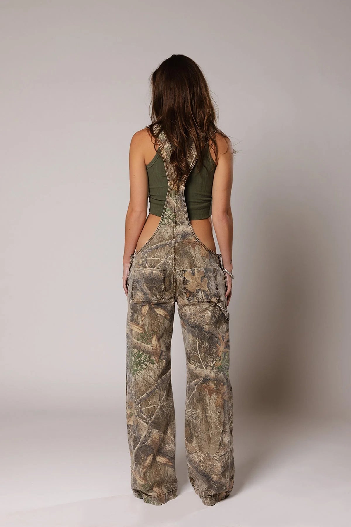 Low Cut Denim Overalls-My Comfy Pant