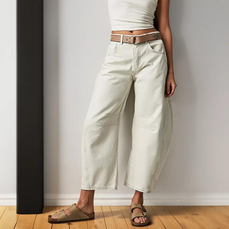 JB Mid Rise Barrel Jeans-My Comfy Pant