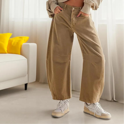 JB Mid Rise Barrel Jeans-My Comfy Pant