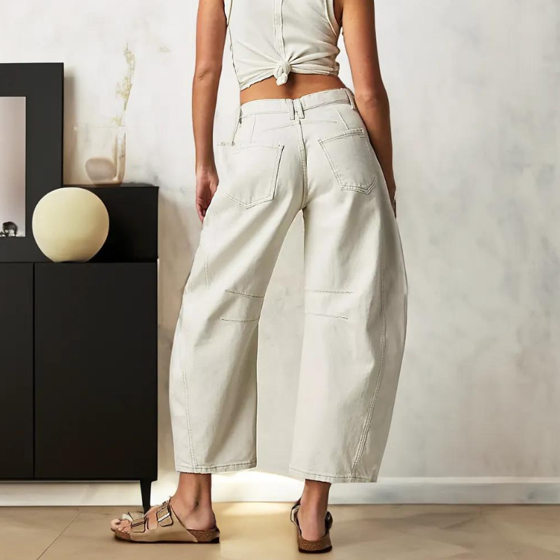 JB Mid Rise Barrel Jeans-My Comfy Pant