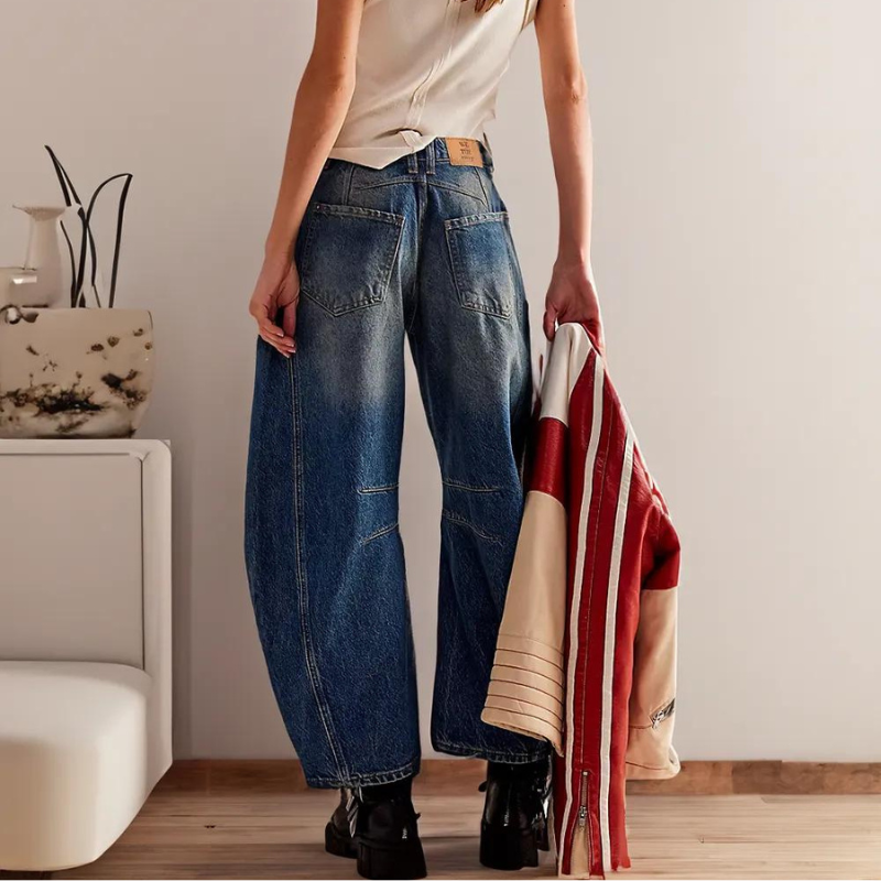 JB Mid Rise Barrel Jeans-My Comfy Pant