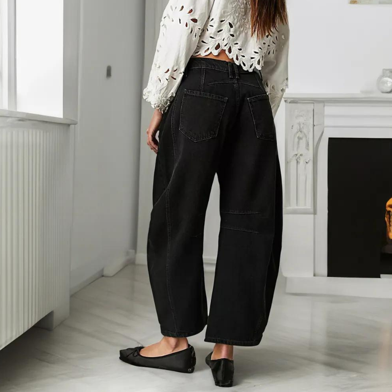 JB Mid Rise Barrel Jeans-My Comfy Pant