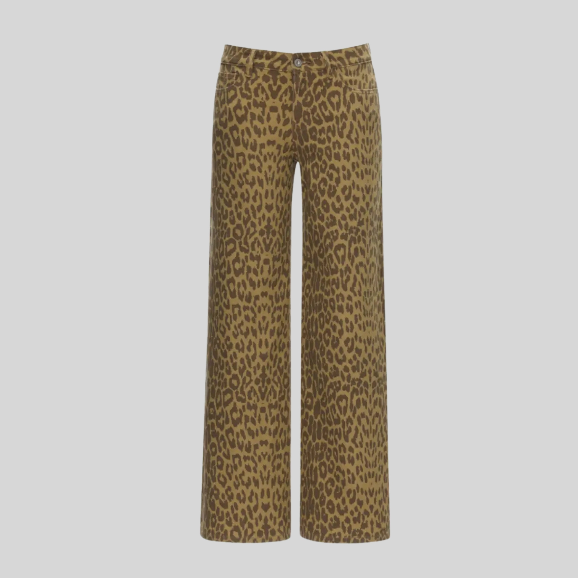 Mid low Rise Baggy Stretchy Wide Trousers for Women