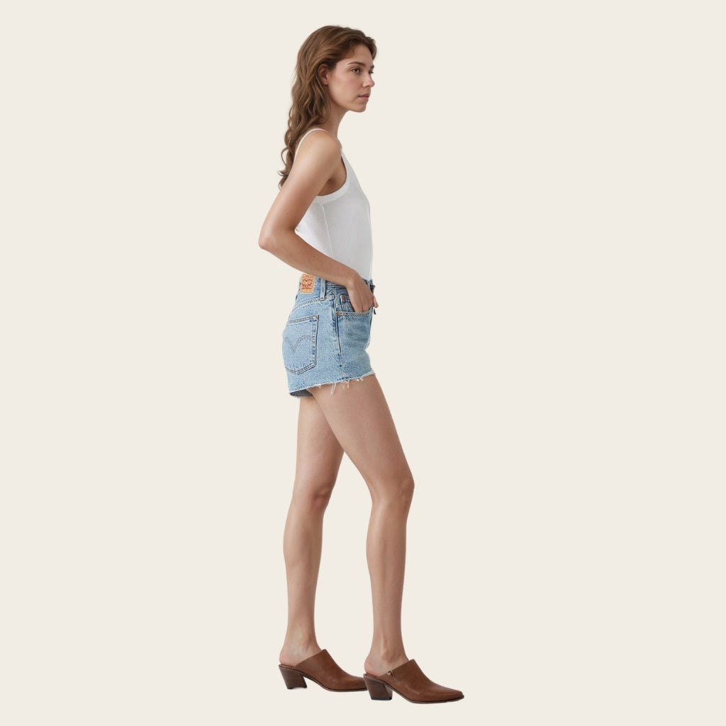 Mid Rise Straight Fit Shorts-My Comfy Pant