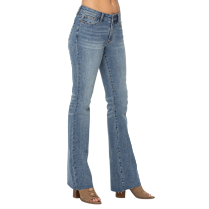 JB Mid Rise Tummy Tuck Bootcut Jeans-My Comfy Pant