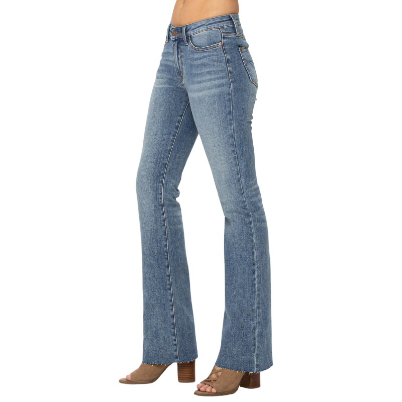 JB Mid Rise Tummy Tuck Bootcut Jeans-My Comfy Pant