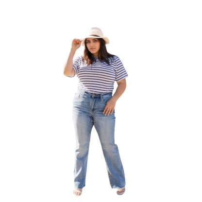JB Mid Rise Tummy Tuck Bootcut Jeans-My Comfy Pant