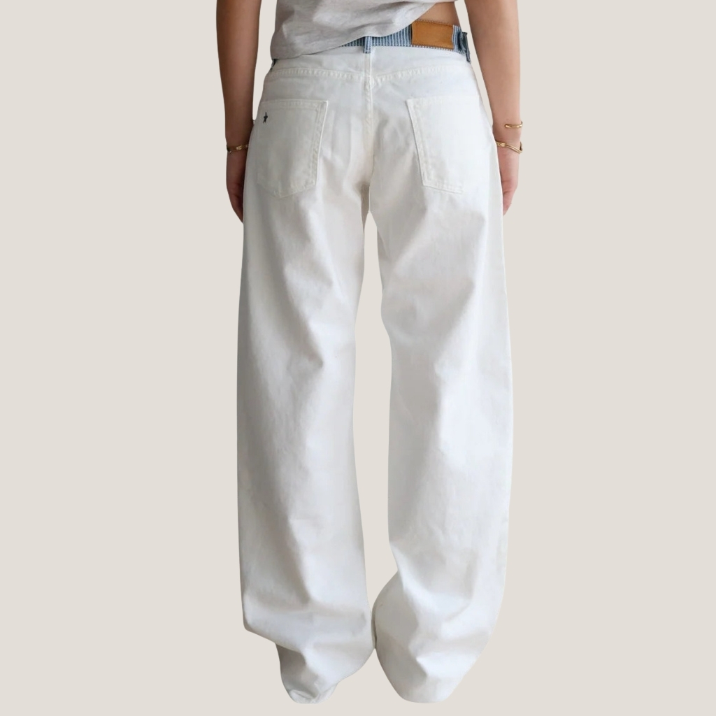 Minimal Stripeband Denim Jeans