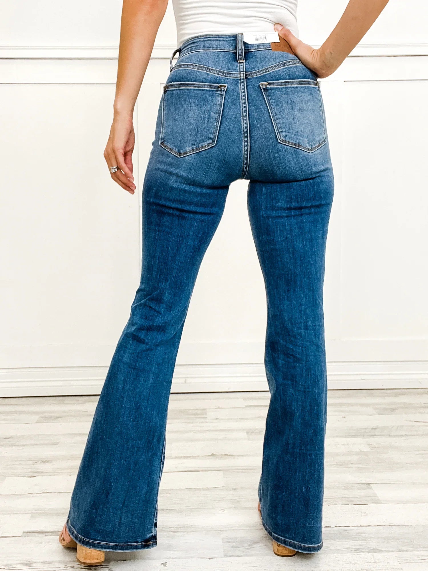 Comfy Flared Length Denim Jeans-My Comfy Pant