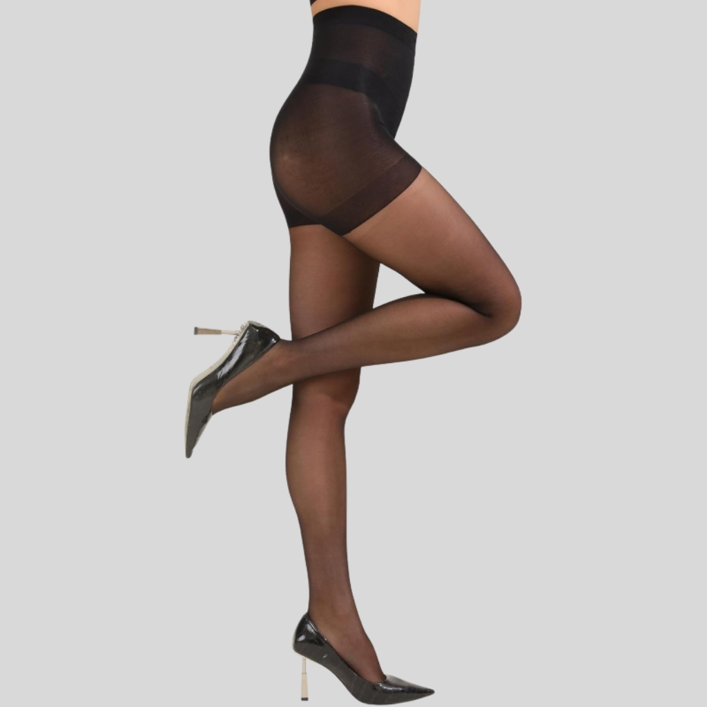 Pack Of 3 Women 20D Sheer Pantyhose With Control Top Support3 Pairs 20D Pantyhose With Control Top And Reinforced Toes - Image 4