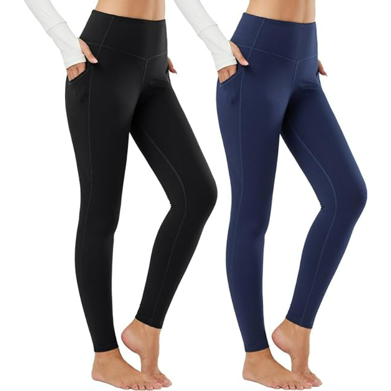 Women's Thermal Fleece Lined Pants Pack Of 2-My Comfy Pant