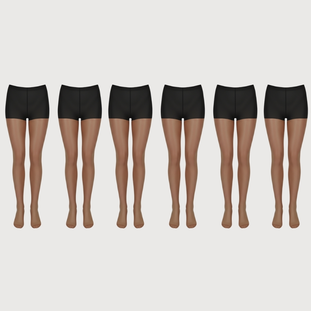 Pair Of 6 Sheer Control Top Pantyhose For WomenPair Of 6 Sheer Control Top Pantyhose For Women - Image 7