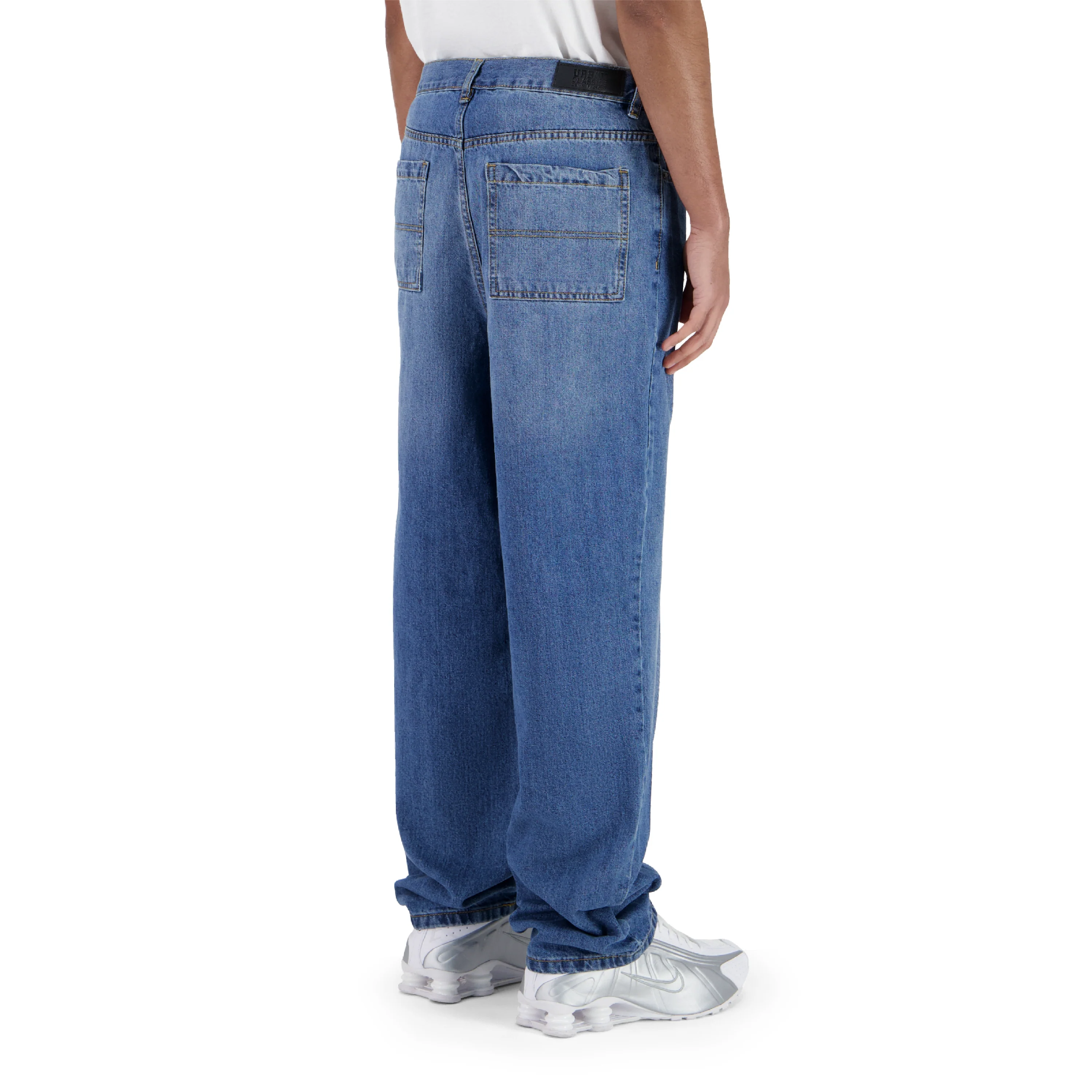 Baggy Denim Zip Fly Pocket Pants