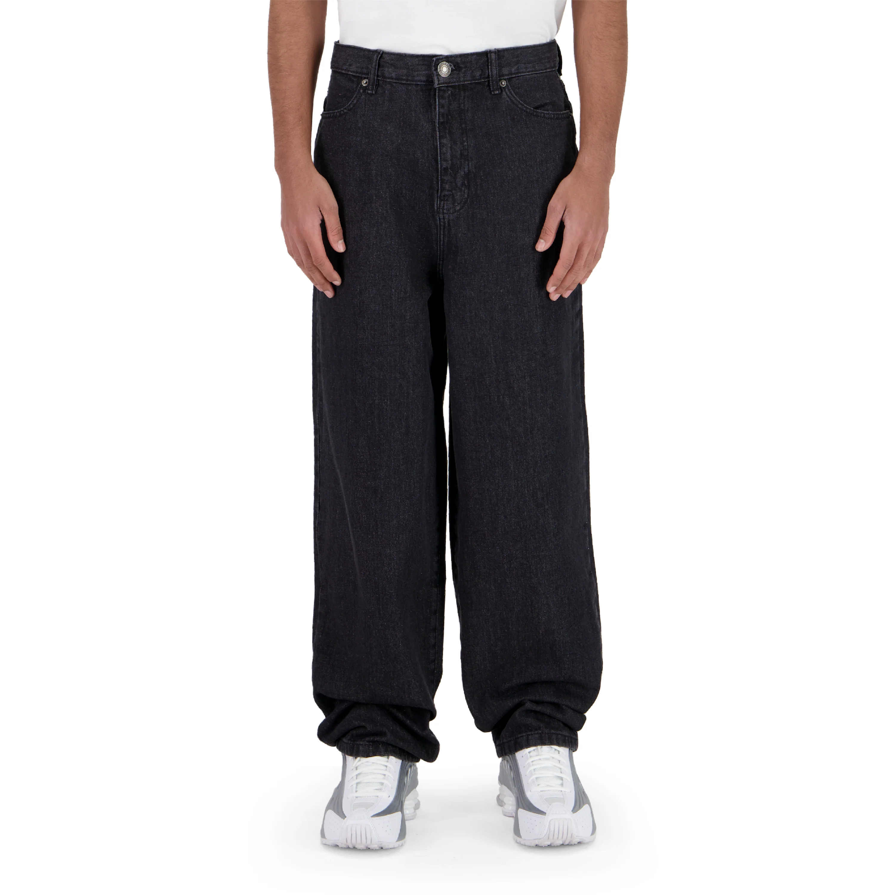 Baggy Denim Zip Fly Pocket Pants