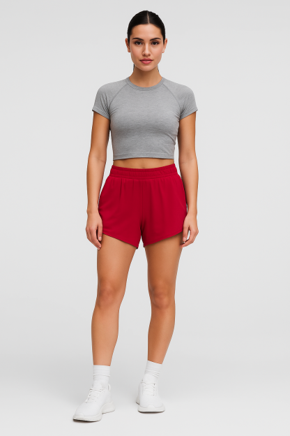 Quick Dry Sports Shorts With Elastic-My Comfy Pant