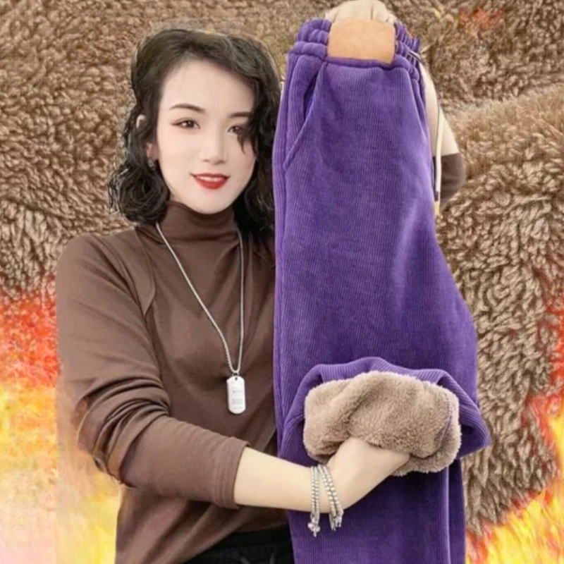 Plain Thick Winter Pants-My Comfy Pant