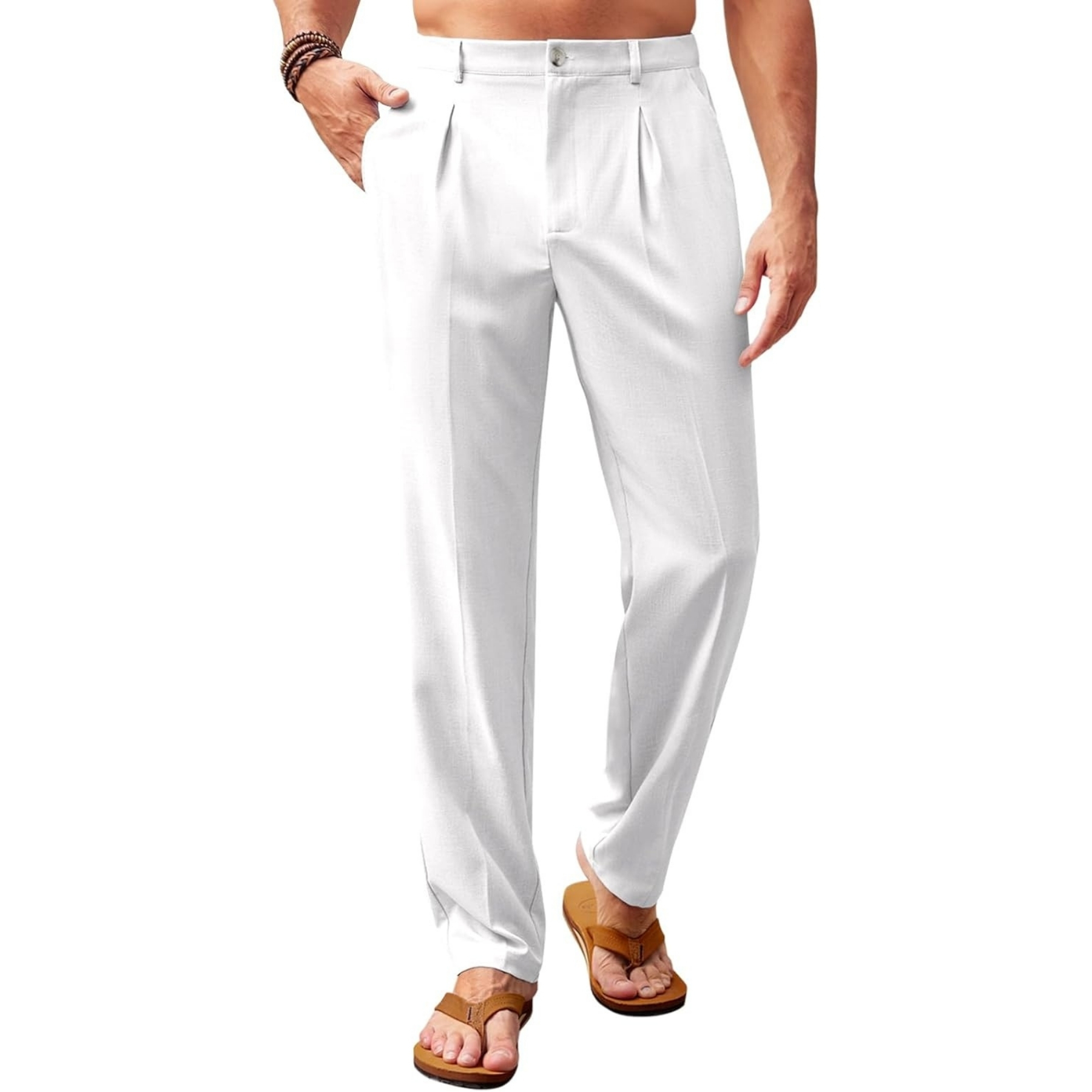 Pleated Slacks Summer Beach Yoga Trousers