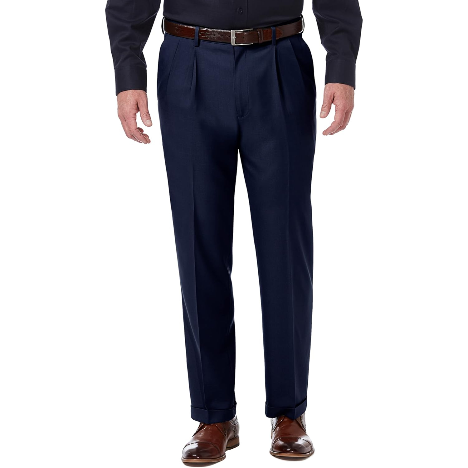 Premium Comfort Classic Fit Pleat Front Pant
