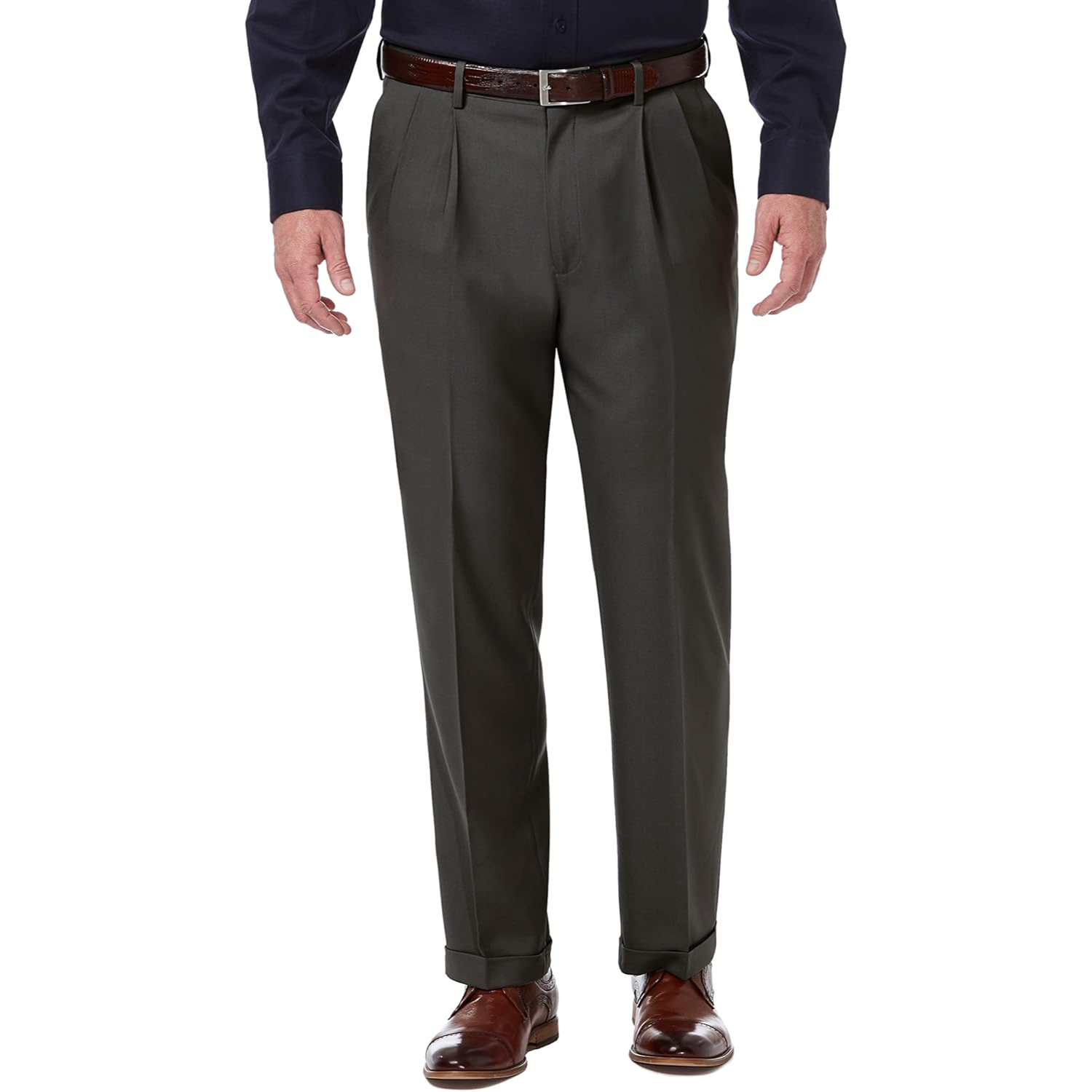 Premium Comfort Classic Fit Pleat Front Pant