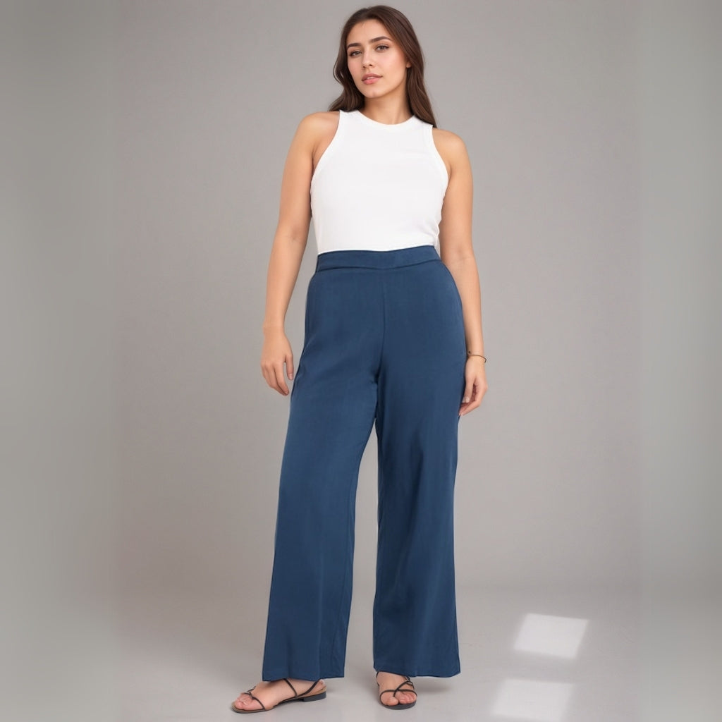High-Waisted Playa Wide-Leg Pants-My Comfy Pant