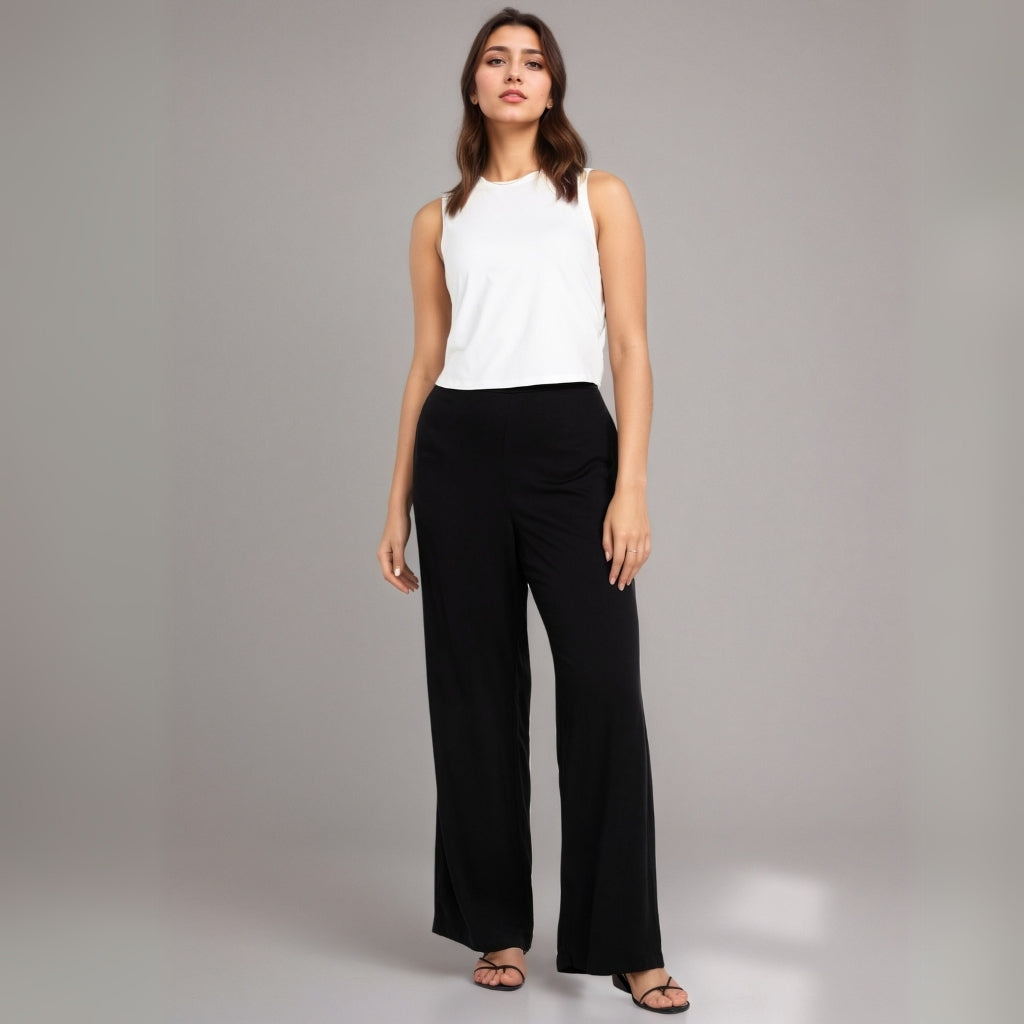 High-Waisted Playa Wide-Leg Pants-My Comfy Pant
