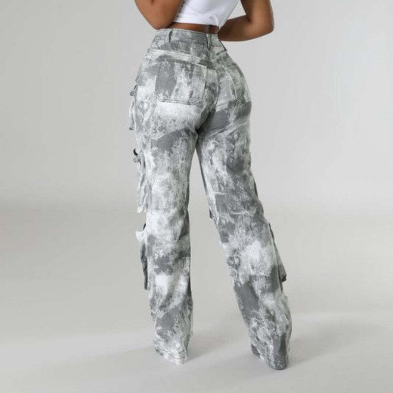 Revealing Foil Cargo Pants-My Comfy Pant