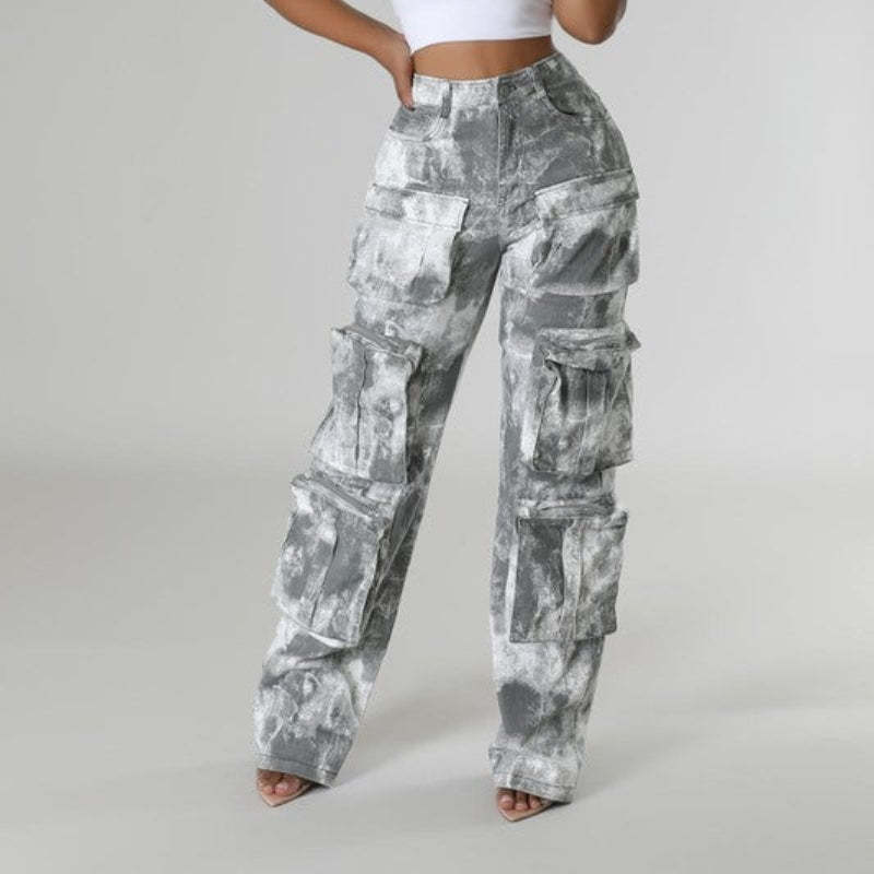 Revealing Foil Cargo Pants-My Comfy Pant