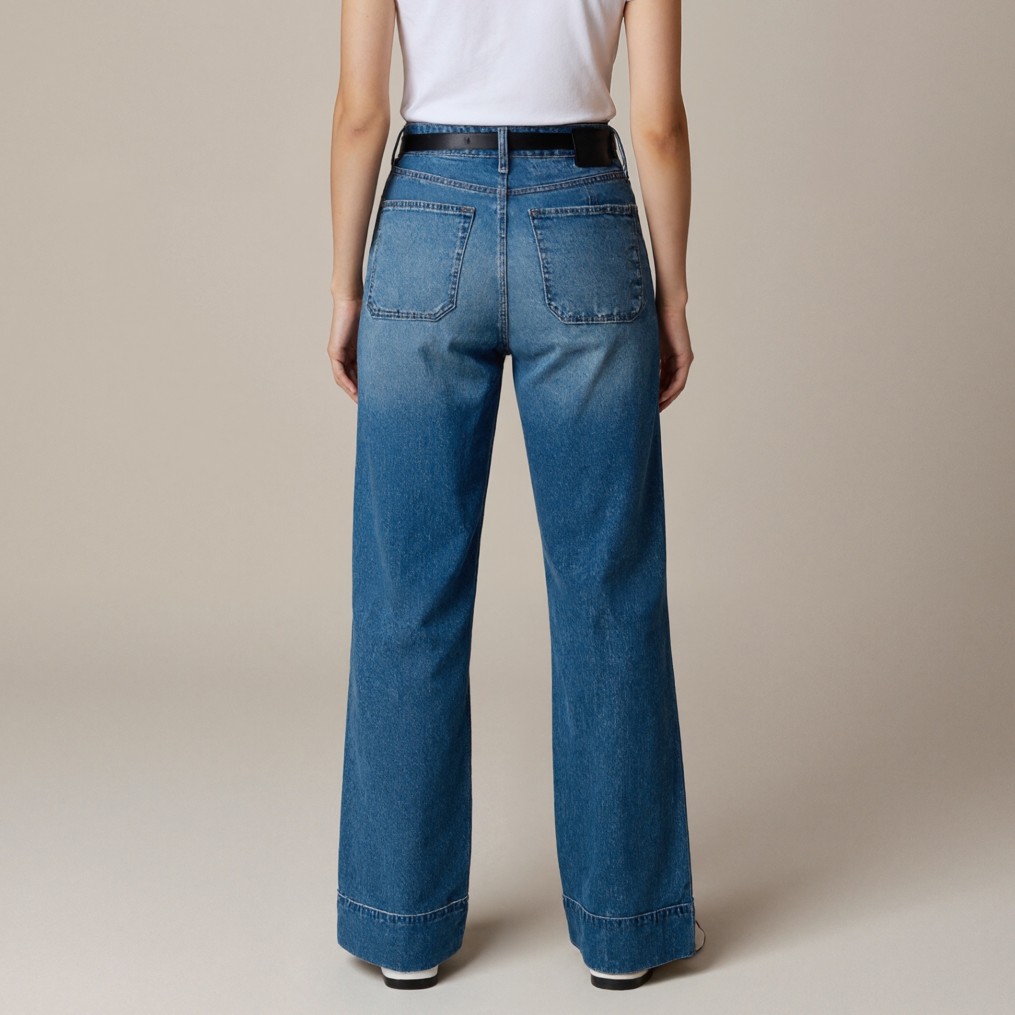 Sailor Inspired Wide Trousers