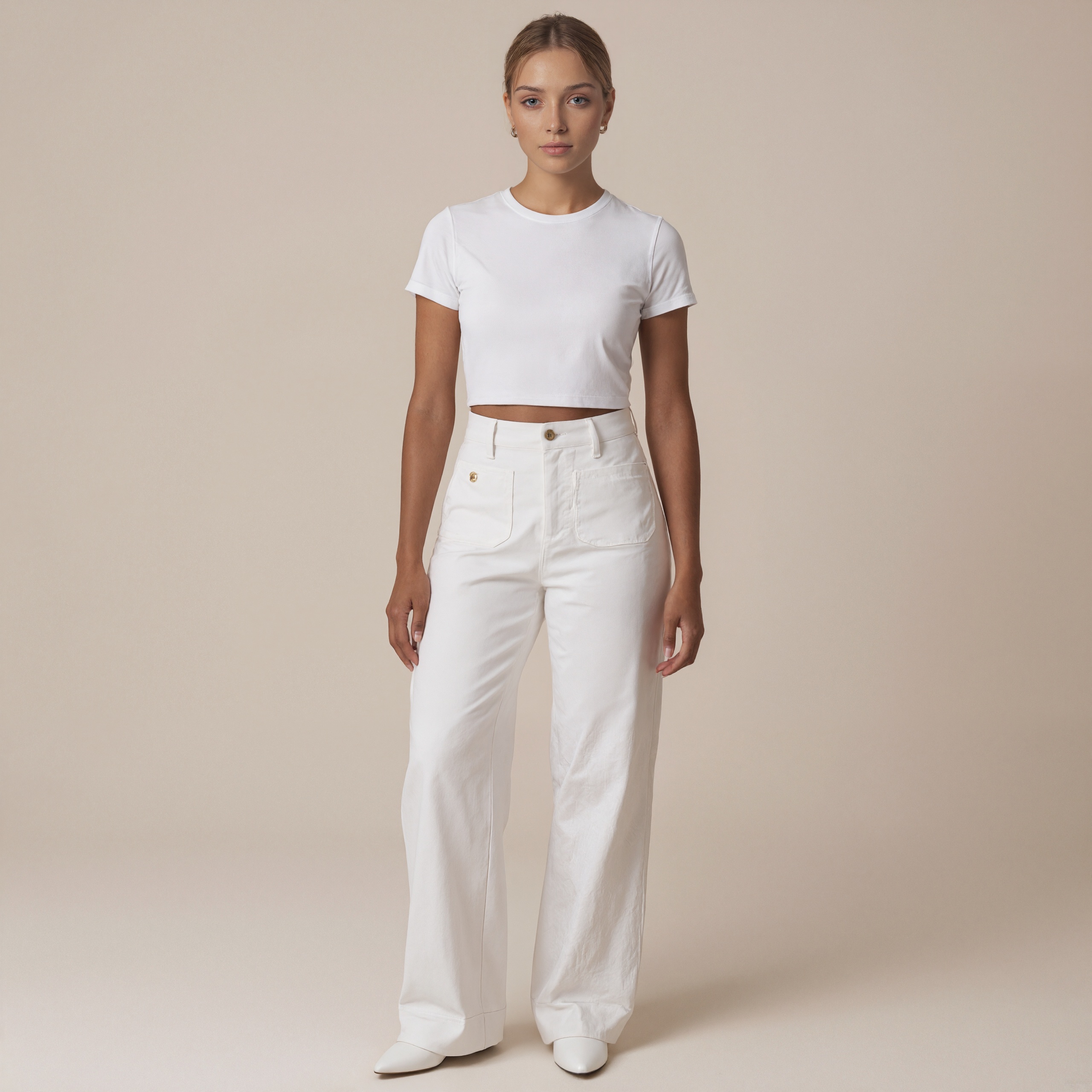 Sailor Inspired Wide Trousers