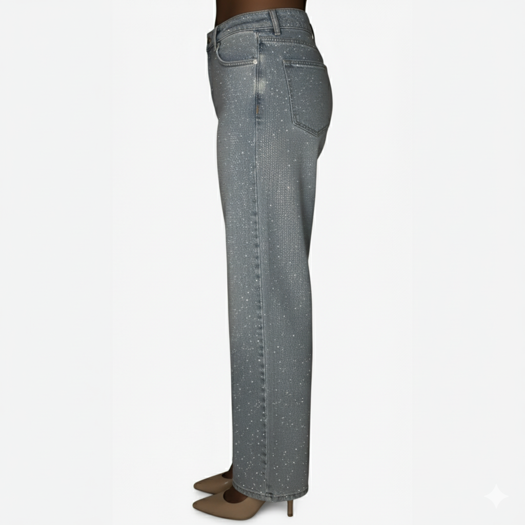 Sequin Embellished Casual Jeans For WomenSequin Embellished Casual Jeans For Women - Image 6