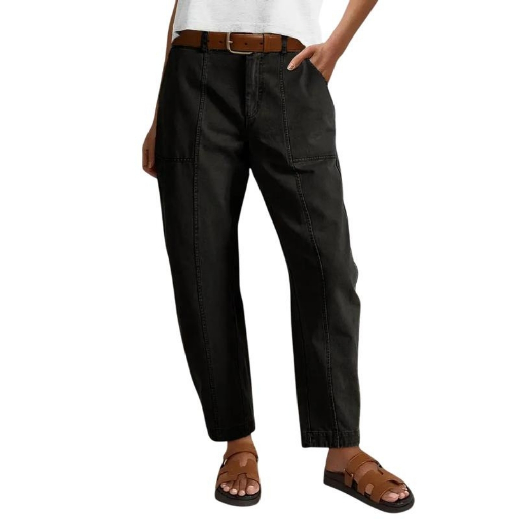 Stitch Detail Cropped Casual PantsStitch Detail Carrot Cropped Casual Pants - Image 6