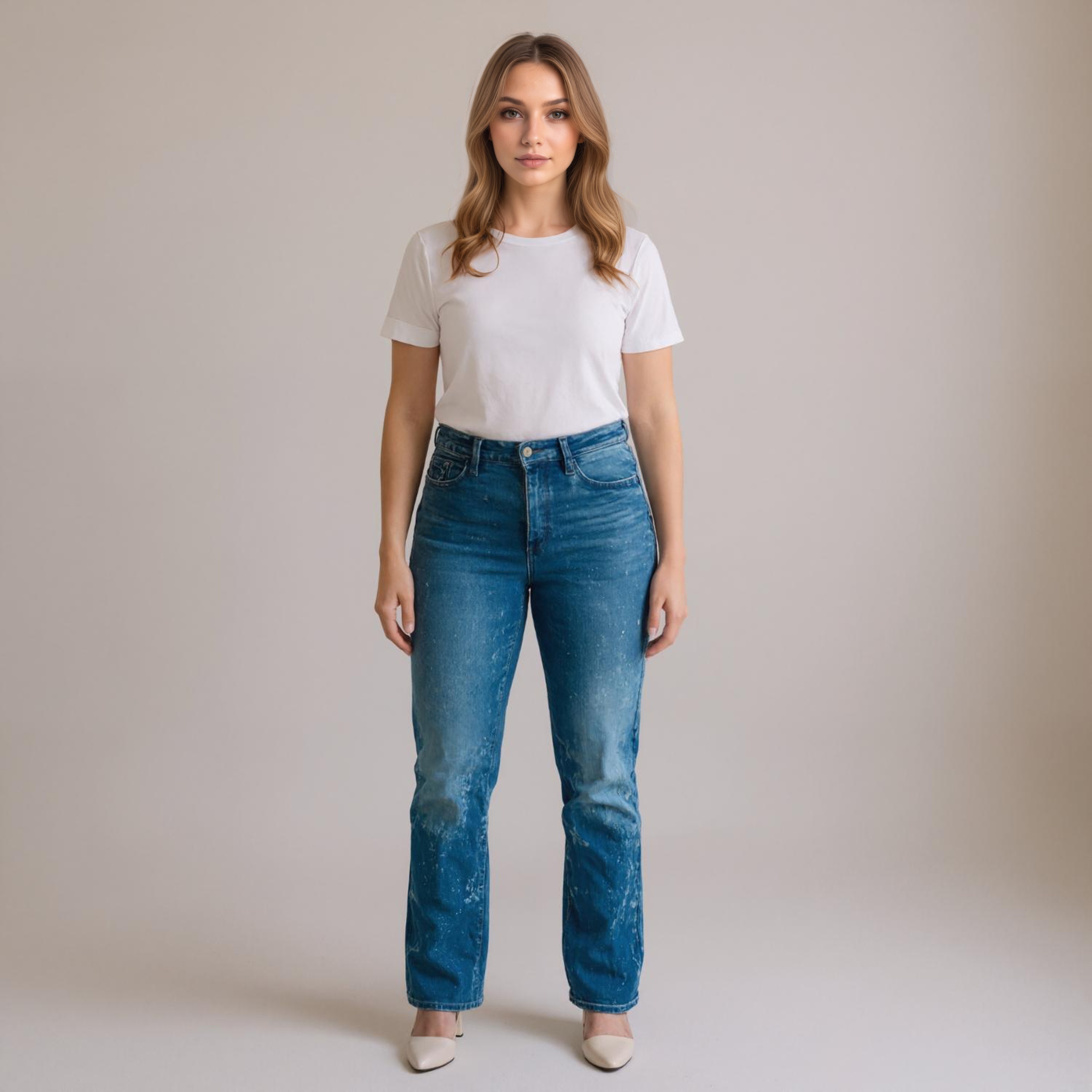 Stretch Bootcut Flared Comfort Pants